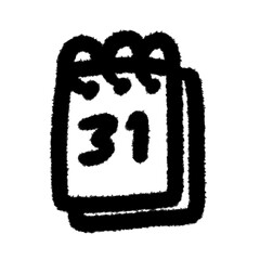 new year eve 31 december png cartoon handwrite cute and clipart doodle decorate  kids element