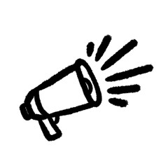 speakerphone megaphone png cartoon handwrite cute and clipart doodle decorate  kids element