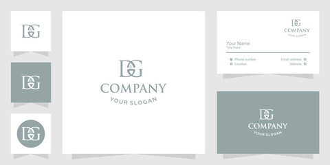 Logo letter dg with coffee cup design in the middle. Logo for cafe and bar