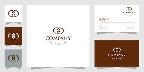 Logo letter cc with coffee cup design in the middle. Logo for cafe and bar