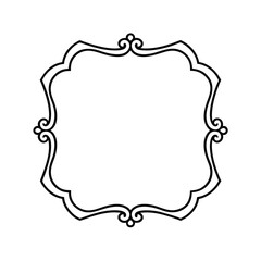 frame simple line element set border design deco