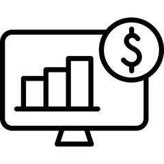 Financial profit set of web line icons. Money income linear icon collection. Containing money savings, finance, growth, investment, payment, earnings, management and more