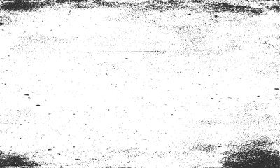 Grainy grunge photo filter background. Black particles, fibers and flecks wallpaper. Vintage rough dirt dotted overlay. Vector sandy gritty template.