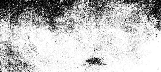 Grainy grunge photo filter background. Black particles, fibers and flecks wallpaper. Vintage rough dirt dotted overlay. Vector sandy gritty template.
