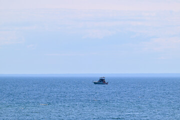 Fishing boat on Lake Superior