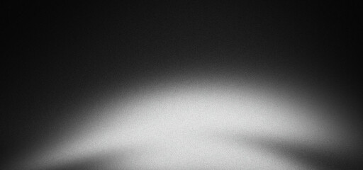 Black white grainy gradient background with subtle noise and blur abstract texture for banner...