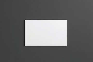 Blank White Canvas on Dark Wall Mockup Template Design Presentation