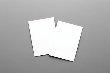 White Paper Sheets Blank Documents Mockup Graphic Design Template