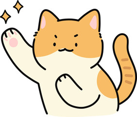 Sparkling Cat 2 Illustration