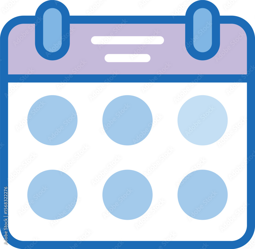 Poster minimalist flat icon design featuring a calendar for scheduling and planning events