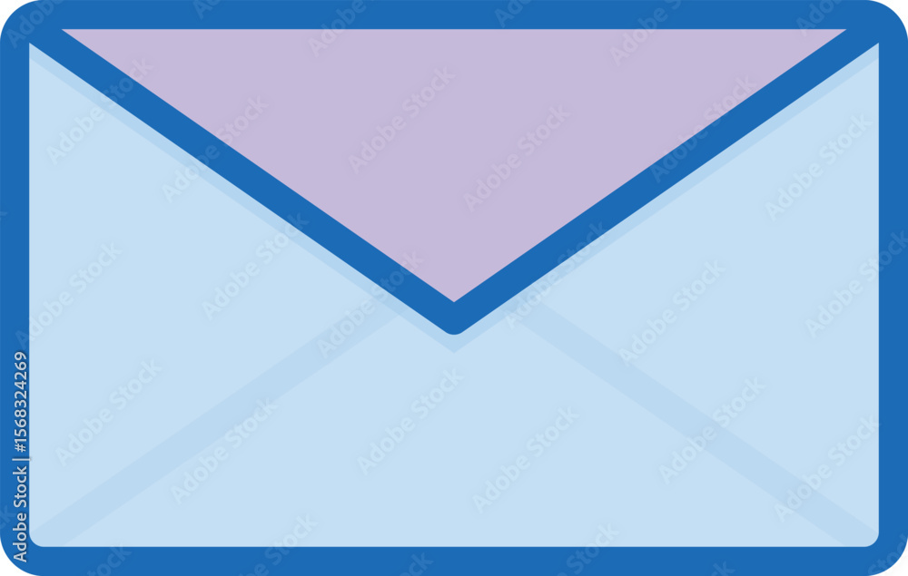 Poster clean and modern minimalist email envelope icon for digital communication and messaging services