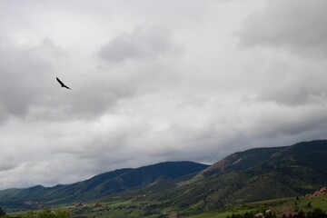 clouds in the mountains
