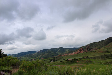 clouds over the mountains