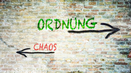 Signposts the direct way to order versus chaos