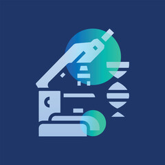 Data analytics in medicine  glassmorphism illustration.