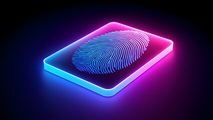 Fingerprint scan security biometric identification technology access control system data
