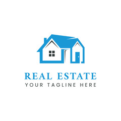 Fototapeta premium Illustration graphic vector of house building logo design, Real Estate Logo, suitable for Architecture Building apps logo design, Home property logo