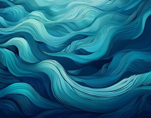 oceanic depths underwater scene with teal aquamarine navy gradients subtle wavy patterns ocean current imitation