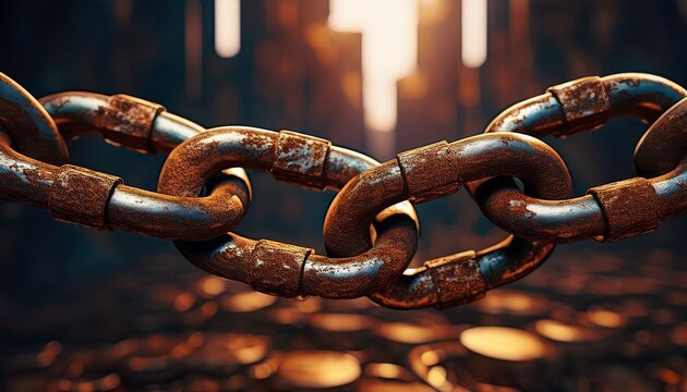 rusty metal chain tariff impact conflict - Powered by Adobe