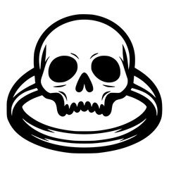 Skull ring silhouette