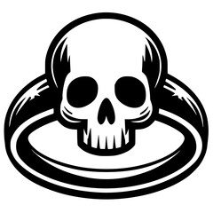 Skull ring silhouette