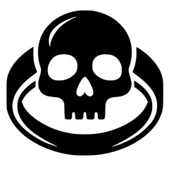 Skull ring silhouette