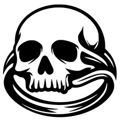 Skull ring silhouette