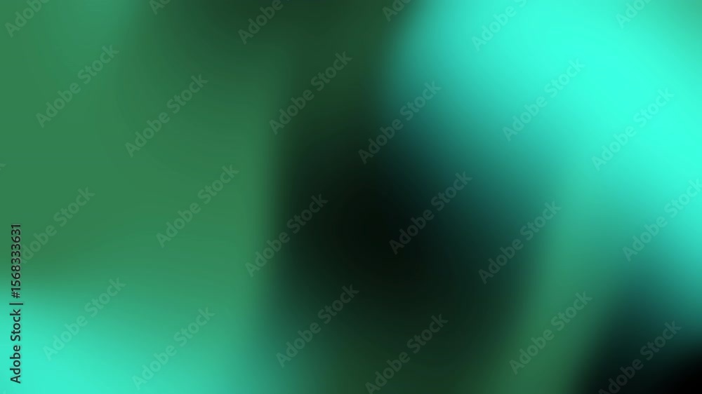 Poster abstract green light background with soft, blurred lines and glowing gradient design for a modern di