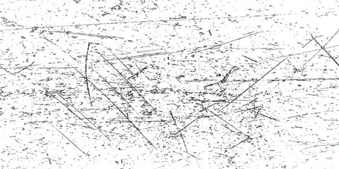 White and black sketch grunge backgrounds to create a distressed grain effect. rough urban texture vector. damaged crack and scratch dust wall texture. black splash on transparent background.