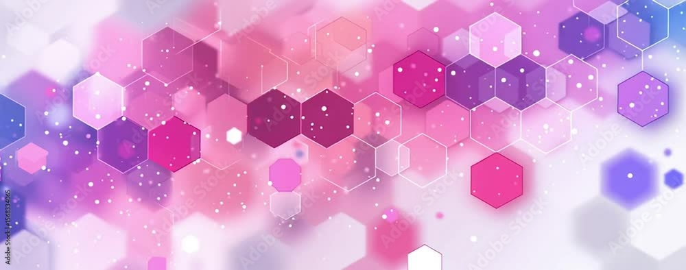 Poster abstract technological background with a hexagonal pattern and dots, a vector illustration design fo