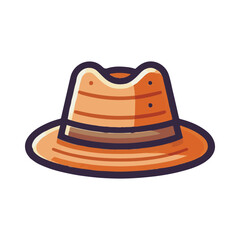 Fedora hat illustration design