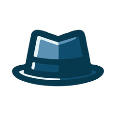 Fedora hat illustration design