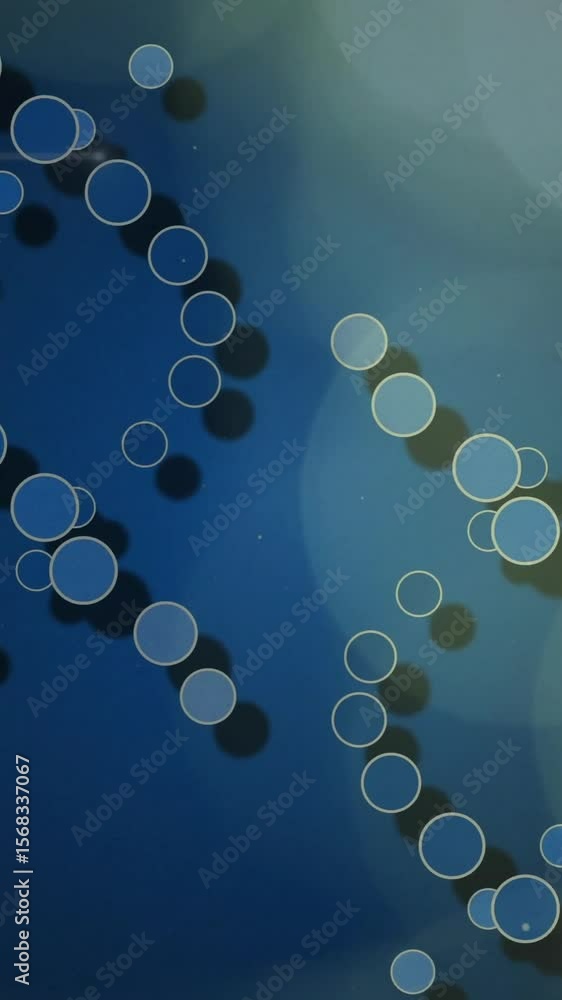 Poster dna strand and binary coding, scientific data processing