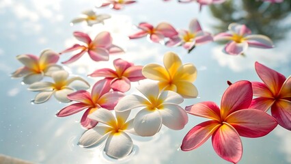 Fototapeta premium Decorative floral colorful ambient light variety isolated on white background. AI GENERATED.