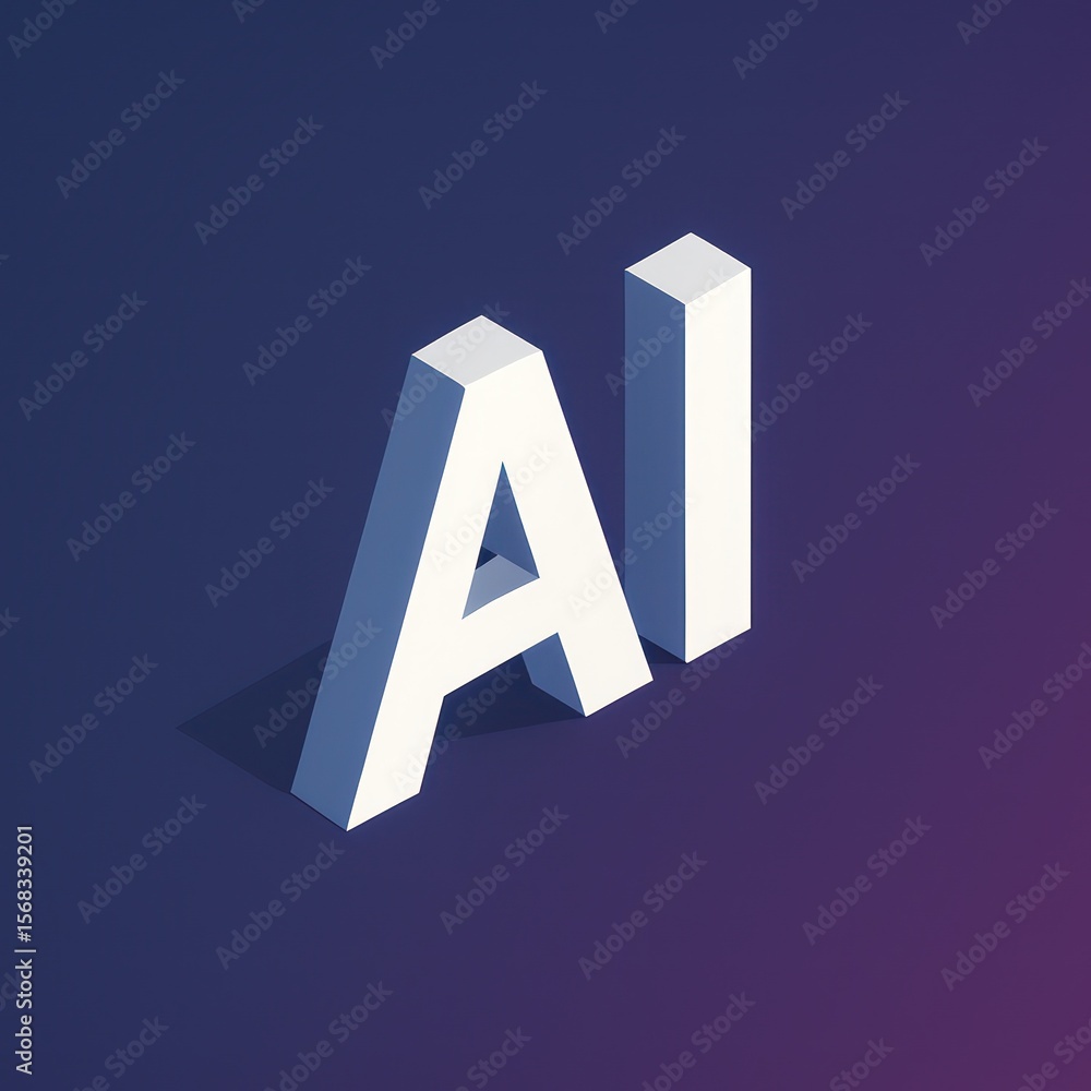 Fototapete a striking isometric rendering of 