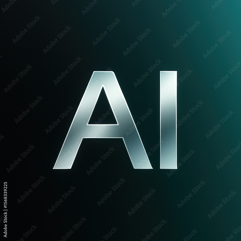 Poster a stark, photorealistic rendering of the letters 
