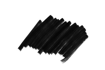 black sketched ink scribble on transparent background