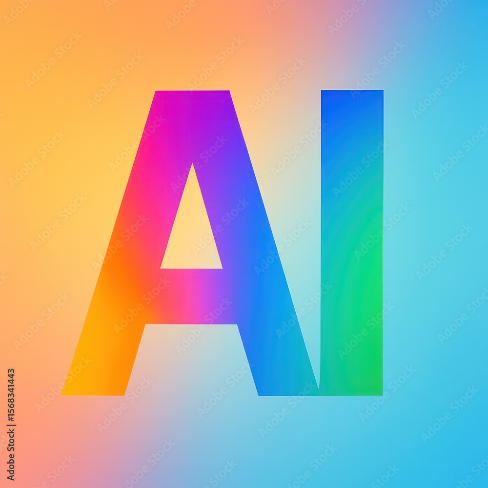 Poster a captivating visual representation of the letters 