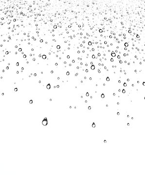 water drops on a black background