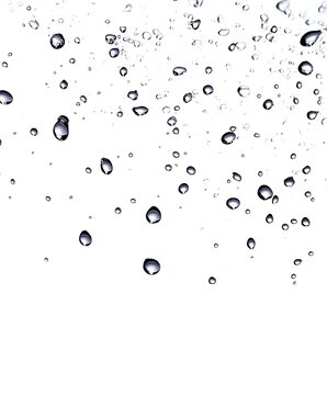 water drops on black background