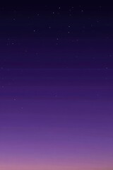 Obraz premium A deep purple night sky speckled with small, bright stars, fading to a lighter purple and pink at the bottom, evoking a serene, peaceful atmosphere.