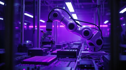 Robotic arm assembles circuit boards