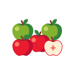 Healthy-Apples-Green-Red-Fruits-Fresh-Vegetables-Nutritious-Foods-Dietary-Choices-Image-For-Health-Benefits-Eating-Healthy-Lifestyle-Apple-Sliced-Whole-Fruit-Variety-Colorful-Apples-Image