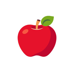 Red Apple Image-Healthy Fruit-Fresh Apple-Crisp Apple-Yummy Apple-Fruit Icon-Apple Illustration-Best Fruits-Simple Apple-Red Fruit-Fruit Picture