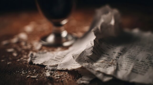 Debt free celeb n with ripped final bill on table