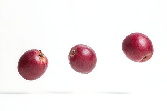 red apples isolated on white