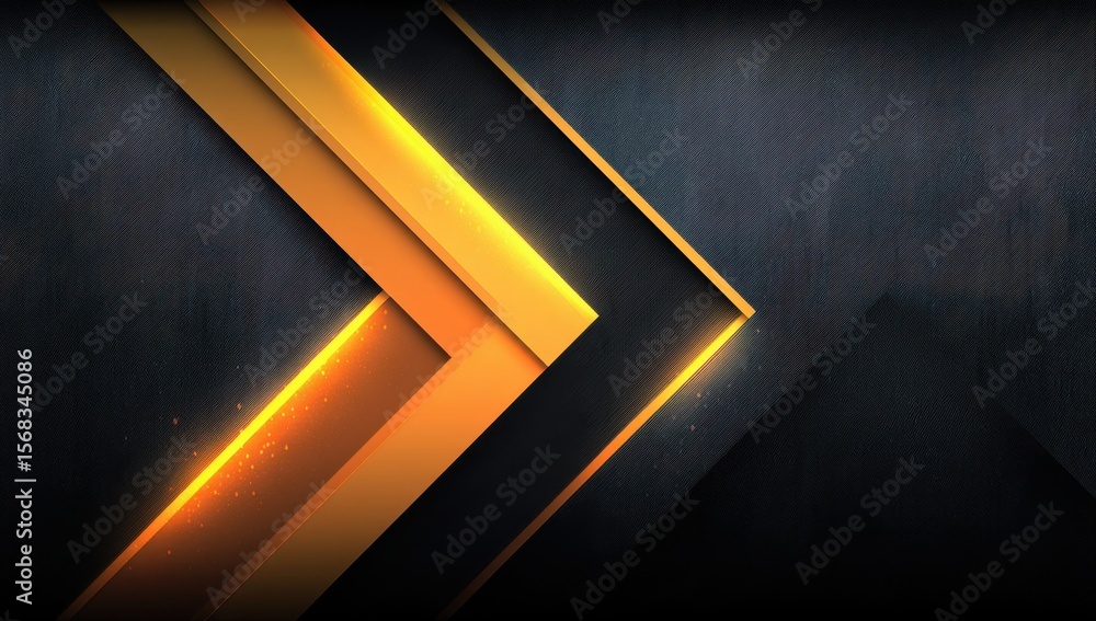 Poster abstract arrow design with geometric shapes