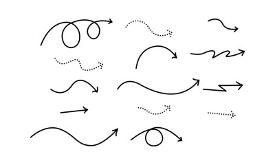 set of arrows.
