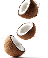 coconut on white