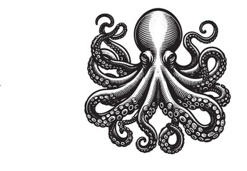 Fototapeta premium Octopus svg